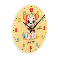 Detské nástenné hodiny MPM Cocco - žlté 4597.10, 30cm